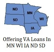 VA loan lender in MN, Wi, IA, ND, SD